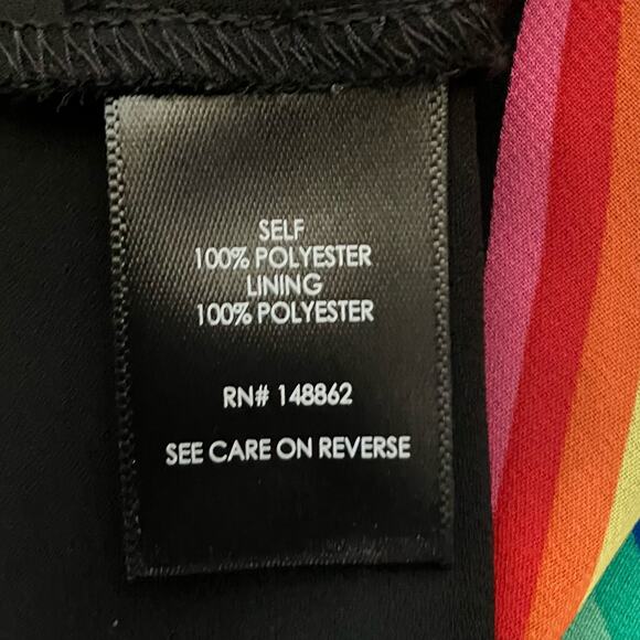 TORRID Colorful Black Sheer Sleeveless Top 00 - Picture 5 of 7